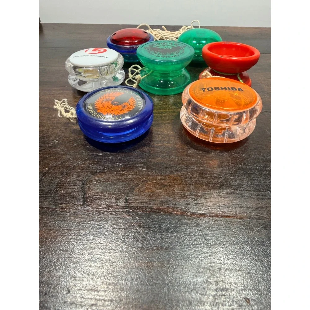 7 Vintage Duncan YoYo‎ Factory Toshiba L3 Yo Yos Translucent Colors